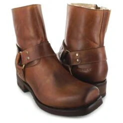 Sendra Boots 12851M Evolution Tang Bikerstiefelette Mit Merinofell Futter - Braun -Verkaufsgeschäft Bootspire 12851 30