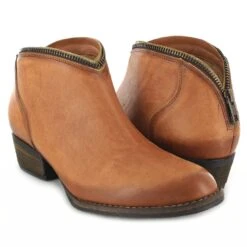 2033 SOFIA Damen Braun Lederstiefelette -Verkaufsgeschäft Bootspire 2033 orange 30
