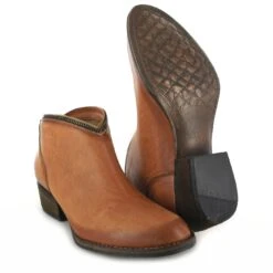 2033 SOFIA Damen Braun Lederstiefelette -Verkaufsgeschäft Bootspire 2033 orange 31