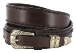 7582 Dunkelbraun Ledergürtel