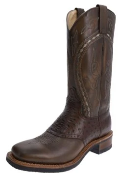 8048 RETRO Herren Braun Westernreitstiefel