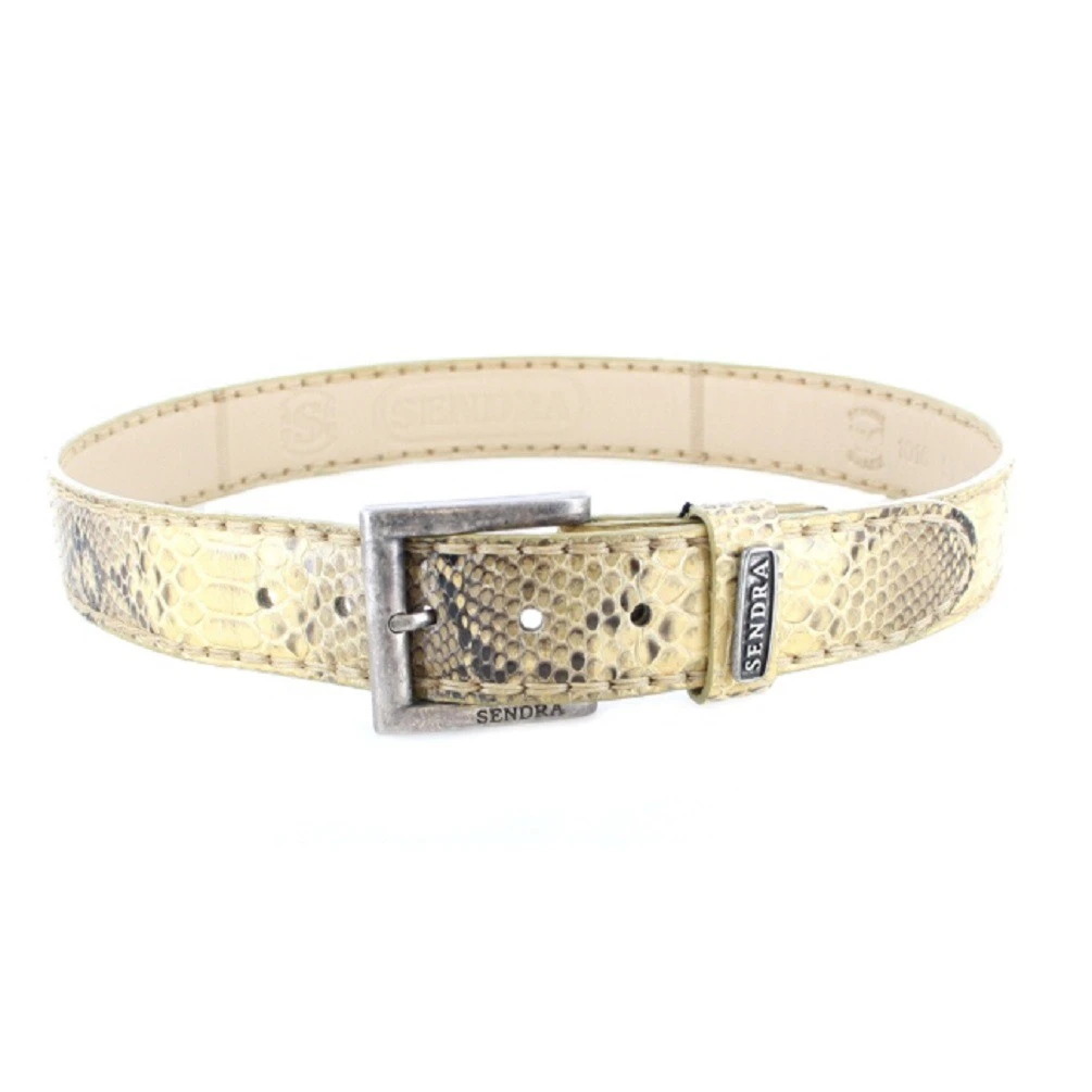 1016 Beige Exotic Ledergürtel - Panizo 4 1016 Beige Exotic Ledergürtel - Panizo – Bild 4