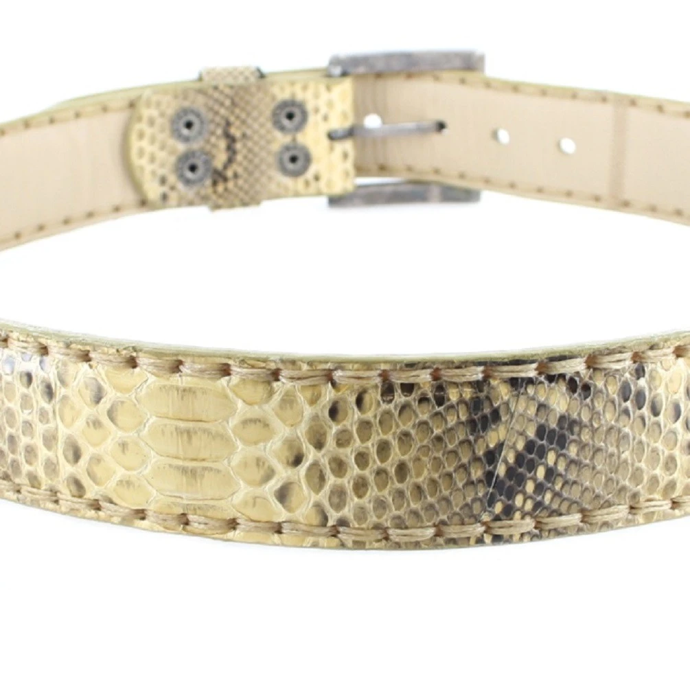 1016 Beige Exotic Ledergürtel - Panizo 5 1016 Beige Exotic Ledergürtel - Panizo – Bild 5