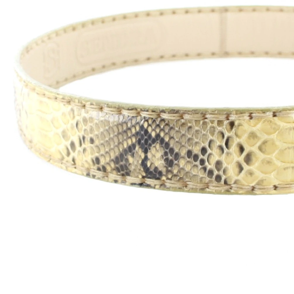 1016 Beige Exotic Ledergürtel - Panizo 6 1016 Beige Exotic Ledergürtel - Panizo – Bild 6