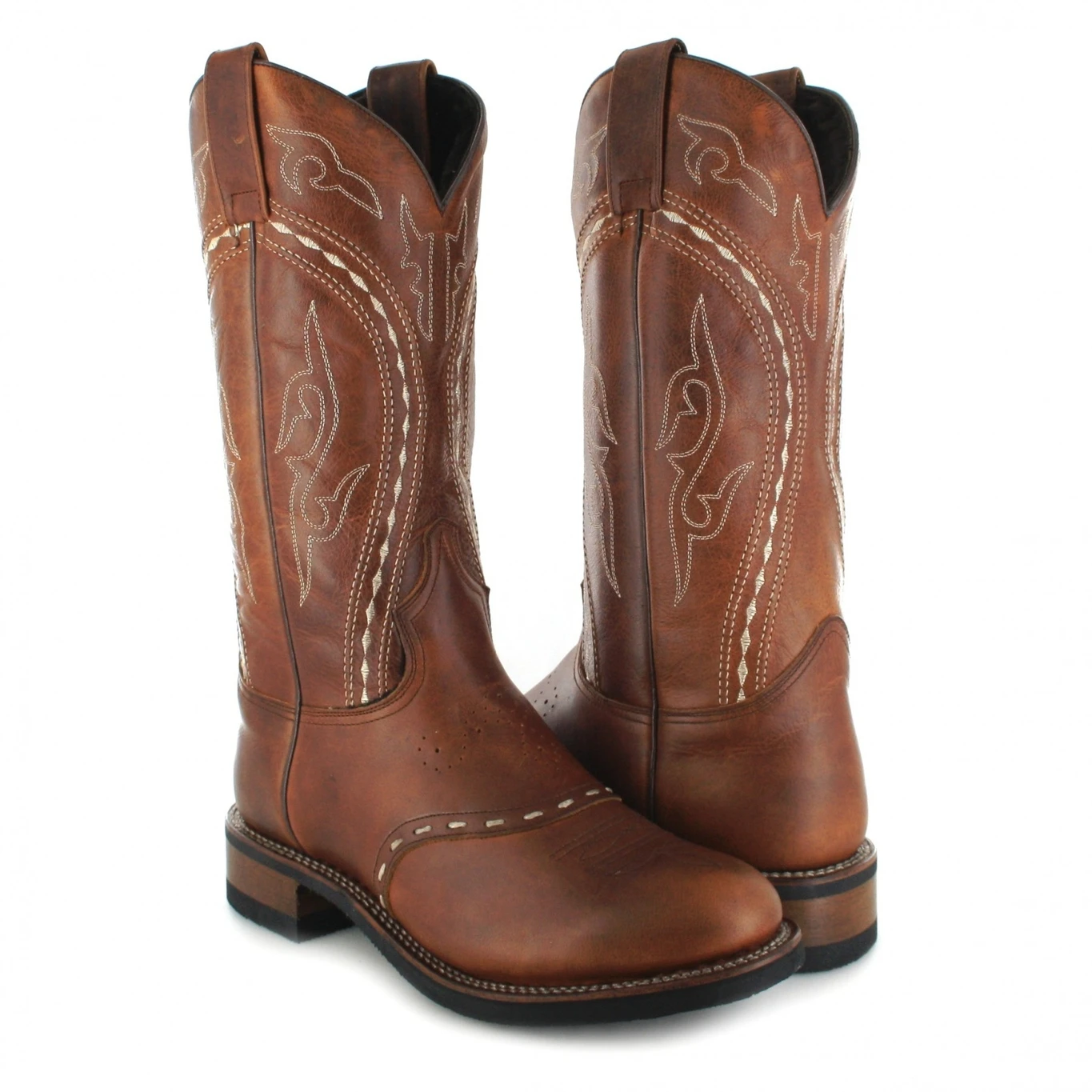 8325M LAM Herren Braun Westernreitstiefel Mit Lammfellfutter 6 8325M LAM Herren Braun Westernreitstiefel Mit Lammfellfutter – Bild 6