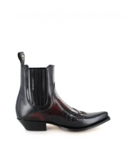 9396 MEZCAL Westernstiefelette Schwarz Rot -Verkaufsgeschäft Bootspire 325493 13a
