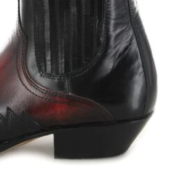 9396 MEZCAL Westernstiefelette Schwarz Rot -Verkaufsgeschäft Bootspire 325493 14a
