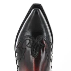 9396 MEZCAL Westernstiefelette Schwarz Rot -Verkaufsgeschäft Bootspire 325493 16a