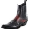 9396 MEZCAL Westernstiefelette Schwarz Rot