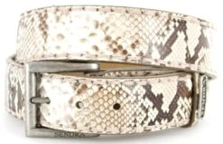 8563 Weiß Exotic Ledergürtel - Pyton Natural