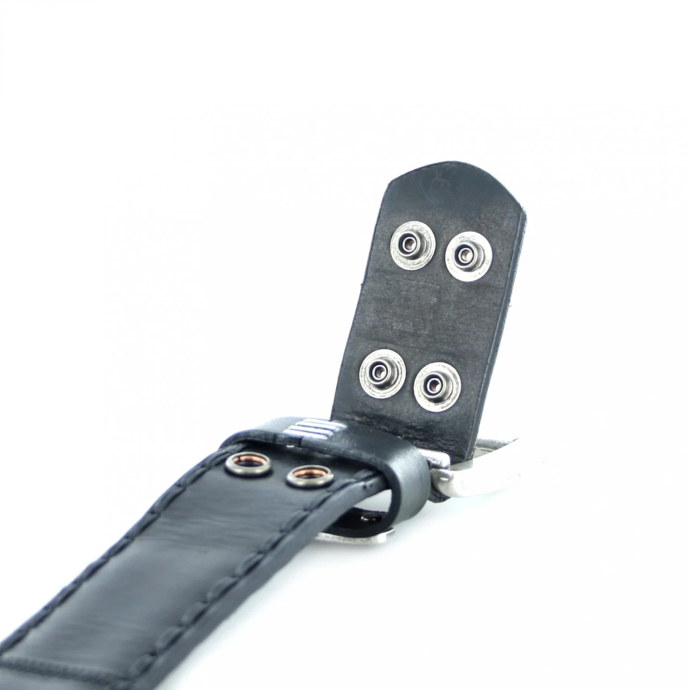 8347 Schwarz Rot Ledergürtel 5 8347 Schwarz Rot Ledergürtel – Bild 5