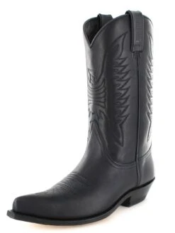 MB020 Schwarz Westernstiefel