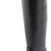1222 Damen Schwarz Reitstiefel
