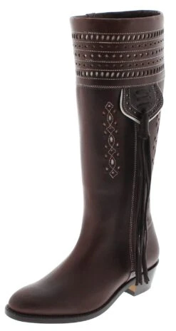 1018 Damen Braun Reitstiefel