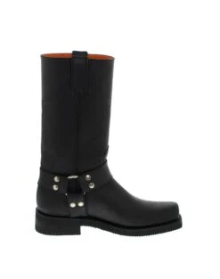 1501-6 Schwarz Bikerstiefel - Gummisohle -Verkaufsgeschäft Bootspire 331288 13c