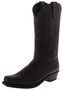 2073 58 MICK Dunkelbraun Westernstiefel