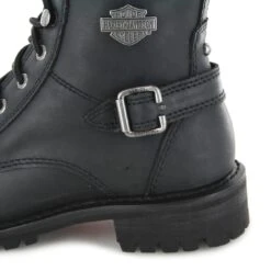 Harley Davidson D83853 BALSA Black Damen Schwarz Schnürstiefel -Verkaufsgeschäft Bootspire 331746 4