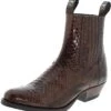 1692P LAZO Exotic Braun Westernstiefelette - Piton