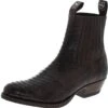 1692P LAZO Exotic Dunkelbraun Westernstiefelette - Piton