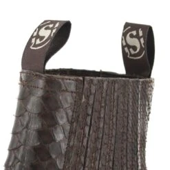 1692P LAZO Exotic Dunkelbraun Westernstiefelette - Piton -Verkaufsgeschäft Bootspire 332094 5