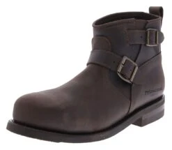 43479 LOW ENGINEER Dunkelbraun Engineerstiefelette - Stahlkappe