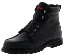 Harley Davidson Harley-Davidson D97130 MARKSTON CE Black Herren Schnürstiefel - Schwarz