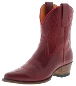 16367 Damen Rot Westernstiefelette