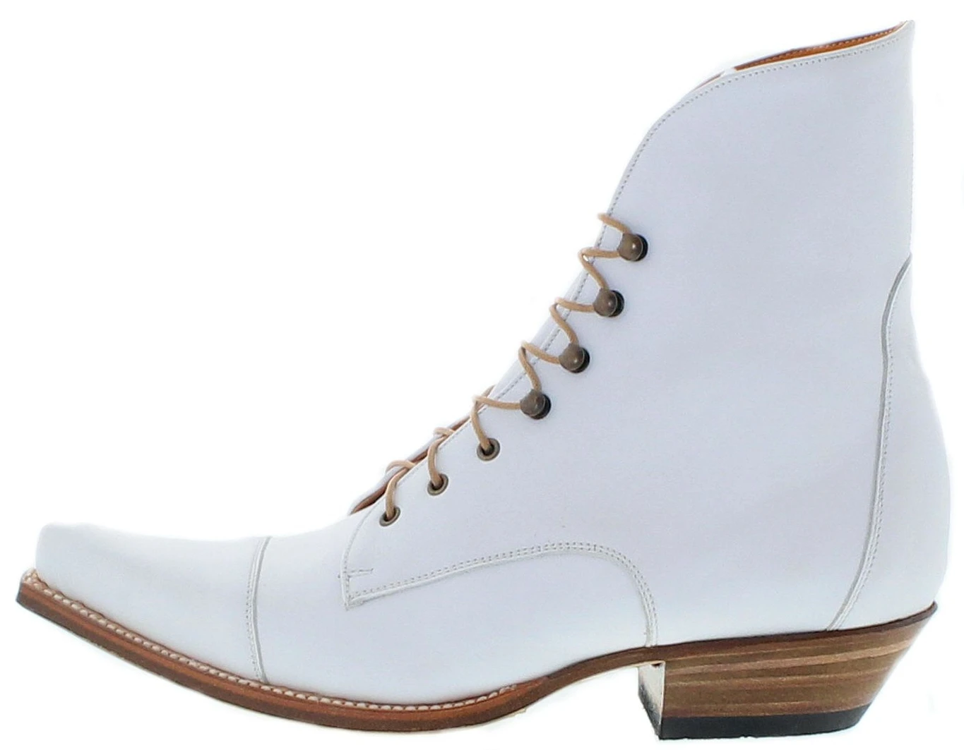 2699 MEZCAL WEST Damen Weiß Schnürstiefel 3 2699 MEZCAL WEST Damen Weiß Schnürstiefel – Bild 3