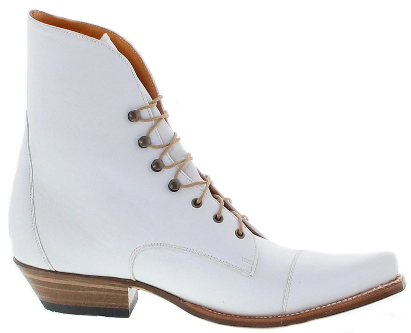 2699 MEZCAL WEST Damen Weiß Schnürstiefel 5 2699 MEZCAL WEST Damen Weiß Schnürstiefel – Bild 5