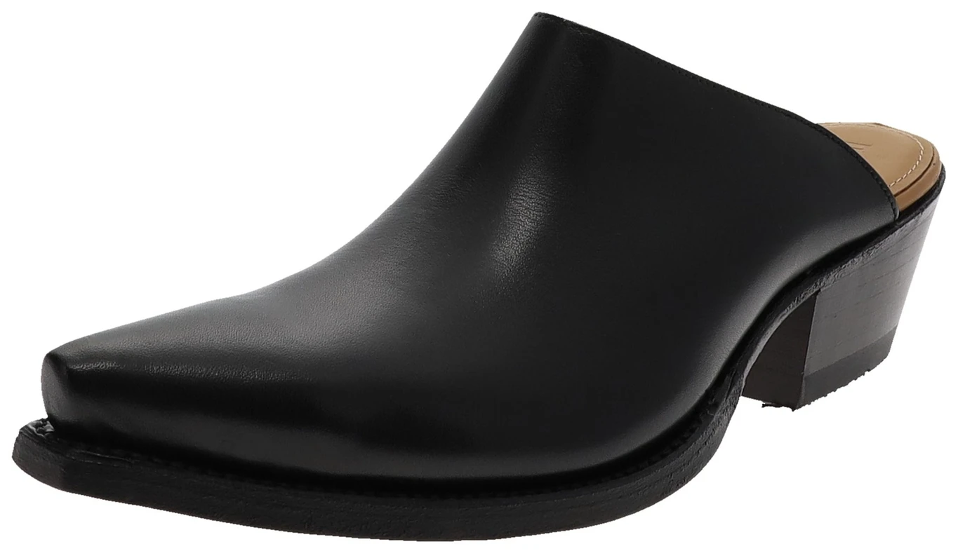 2490 ZUECO Damen Schwarz Ledersandale 1 2490 ZUECO Damen Schwarz Ledersandale