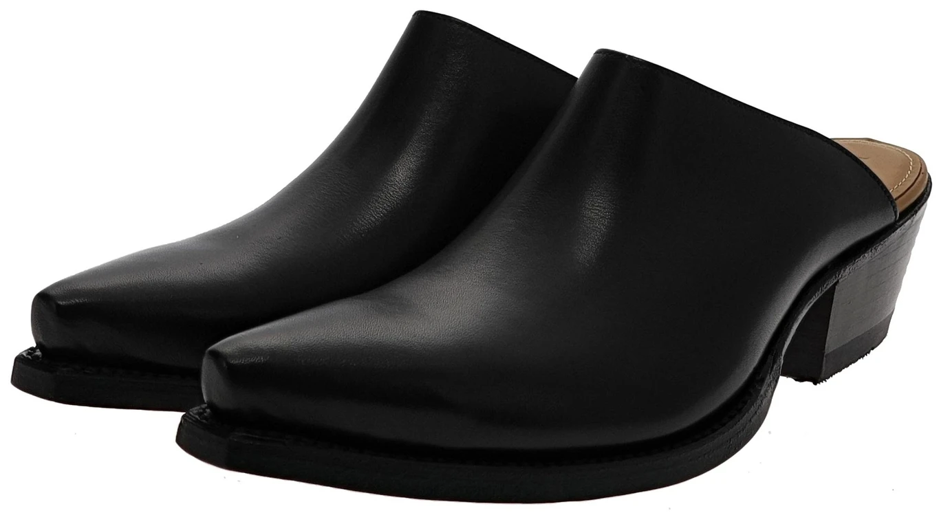 2490 ZUECO Damen Schwarz Ledersandale 2 2490 ZUECO Damen Schwarz Ledersandale – Bild 2