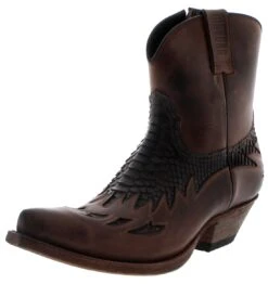 Mayura Boots MB012 Testa Mate Herren Exotic Westernstiefelette - Braun