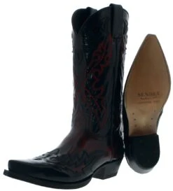 9669 CUERVO MICK Schwarz Rot Westernstiefel 13 9669 CUERVO MICK Schwarz Rot Westernstiefel -Verkaufsgeschäft Bootspire 333513 11