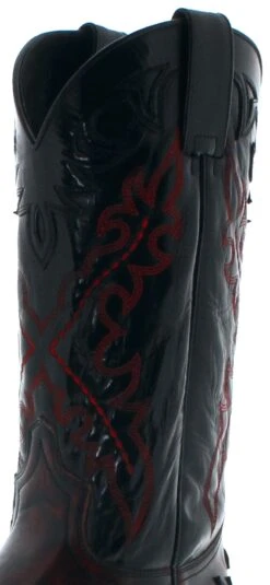 9669 CUERVO MICK Schwarz Rot Westernstiefel 17 9669 CUERVO MICK Schwarz Rot Westernstiefel -Verkaufsgeschäft Bootspire 333513 7