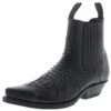 Mayura Boots MB2500 Negro Herren Exotic Westernstiefelette - Schwarz