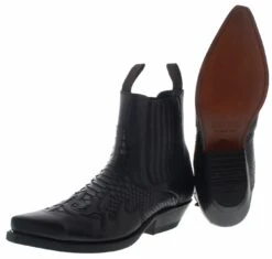 Mayura Boots MB2500 Negro Herren Exotic Westernstiefelette - Schwarz -Verkaufsgeschäft Bootspire 333582 12