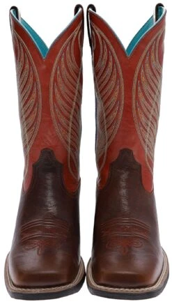 Ariat ROUND UP WIDE SQUARE TOE Damen Braun Westernreitstiefel 11 Ariat ROUND UP WIDE SQUARE TOE Damen Braun Westernreitstiefel -Verkaufsgeschäft Bootspire 333641 3