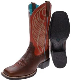 Ariat ROUND UP WIDE SQUARE TOE Damen Braun Westernreitstiefel 12 Ariat ROUND UP WIDE SQUARE TOE Damen Braun Westernreitstiefel -Verkaufsgeschäft Bootspire 333641 4