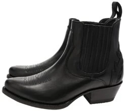 2487 MARYLIN Damen Schwarz Westernstiefelette -Verkaufsgeschäft Bootspire 333742 7