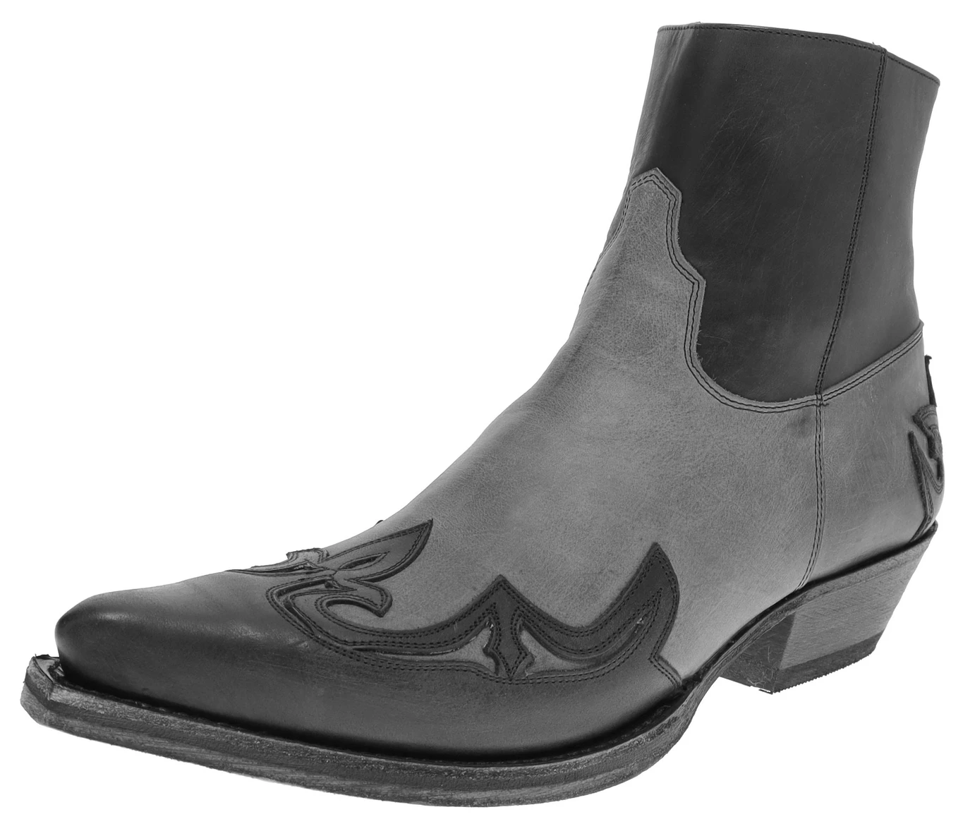 14379 CUERVO WEST Grau Schwarz Westernstiefelette 1 14379 CUERVO WEST Grau Schwarz Westernstiefelette
