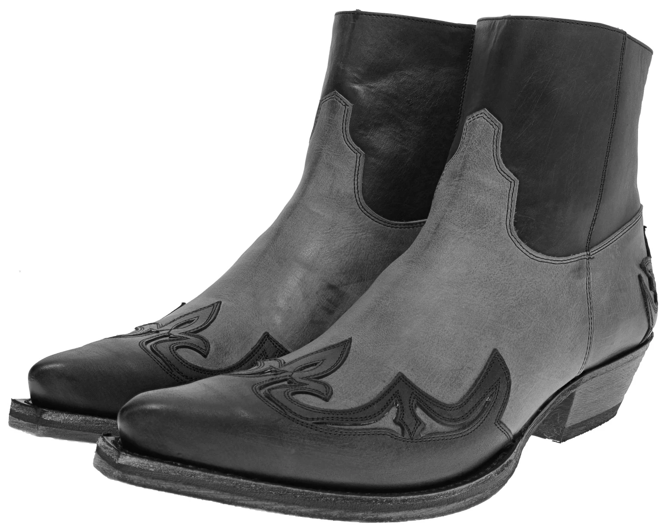 14379 CUERVO WEST Grau Schwarz Westernstiefelette 2 14379 CUERVO WEST Grau Schwarz Westernstiefelette – Bild 2