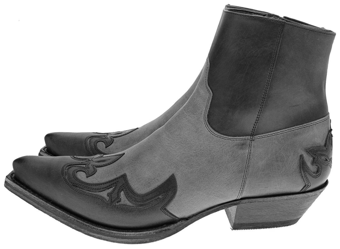 14379 CUERVO WEST Grau Schwarz Westernstiefelette 4 14379 CUERVO WEST Grau Schwarz Westernstiefelette – Bild 4