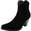 15521 GORCA Damen Suede Schwarz Lederstiefel