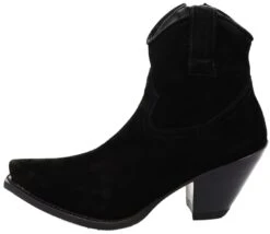 15521 GORCA Damen Suede Schwarz Lederstiefel -Verkaufsgeschäft Bootspire 333892 5