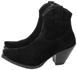 15521 GORCA Damen Suede Schwarz Lederstiefel -Verkaufsgeschäft Bootspire 333892 7