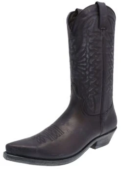 ARLO Schwarz Westernstiefel - Lavado