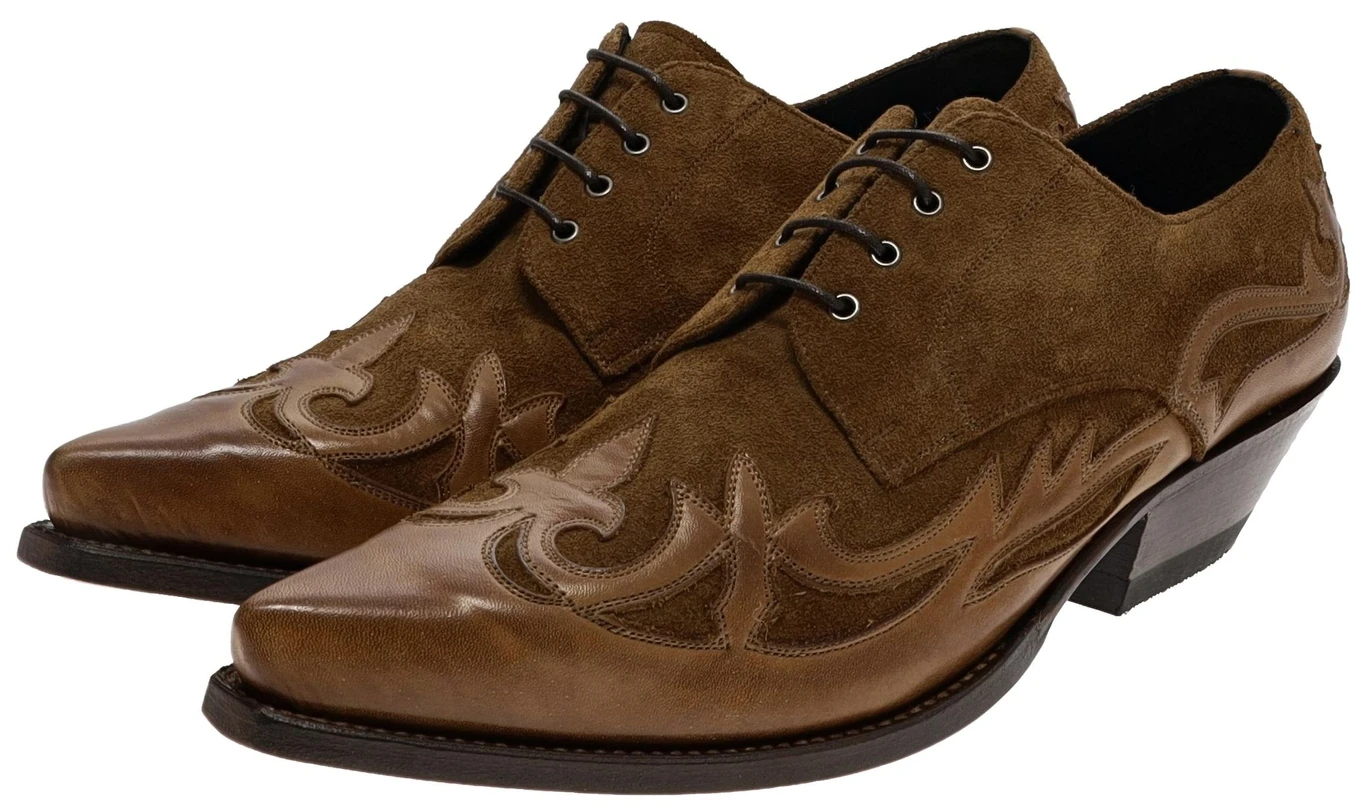 DARIO Herren Westernschuhe Braun - Cognac 2 DARIO Herren Westernschuhe Braun - Cognac – Bild 2