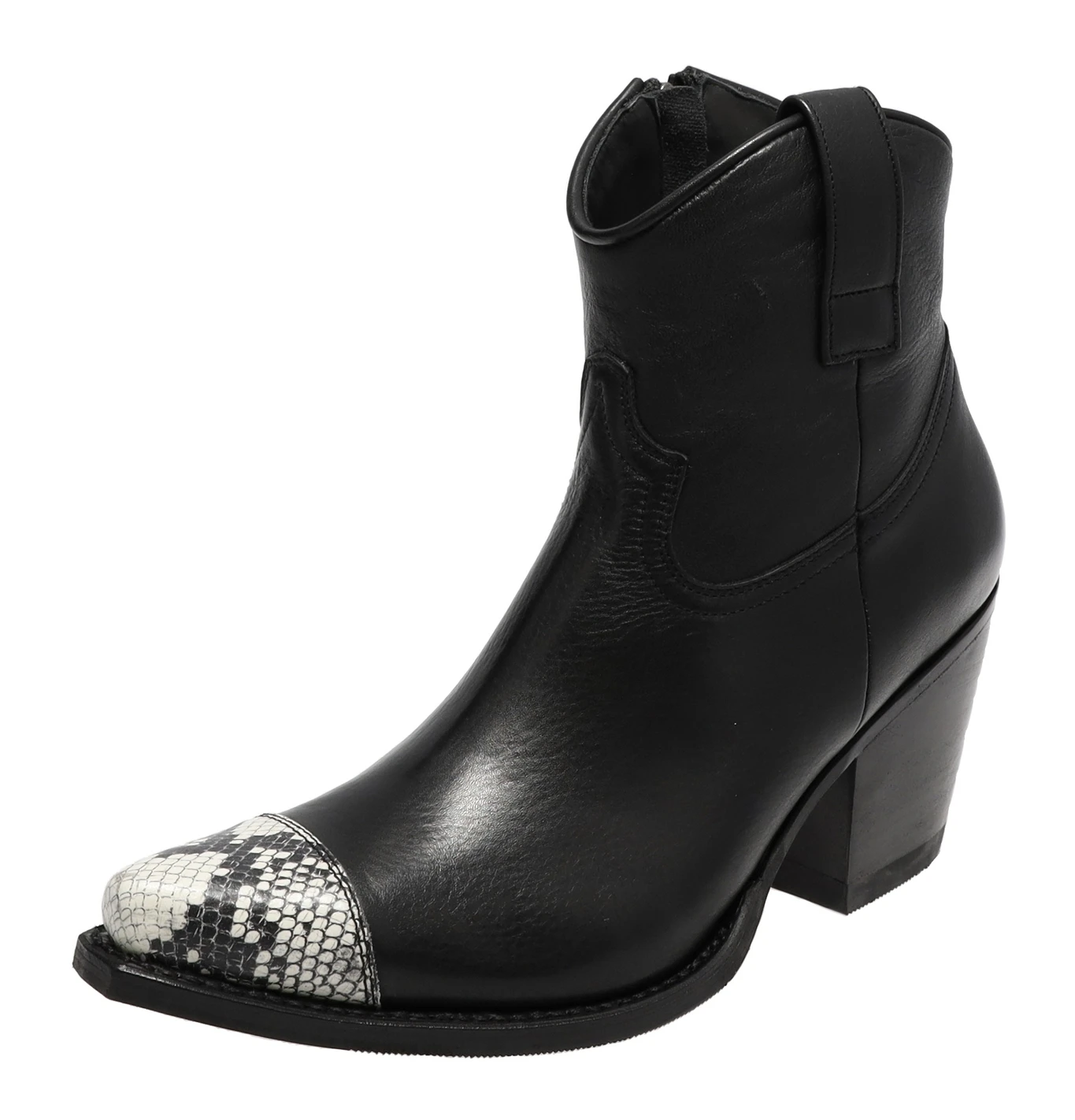 Sendra Boots 17329 Negro Blanco Damen Stiefelette - Schwarz Weiss 1 Sendra Boots 17329 Negro Blanco Damen Stiefelette - Schwarz Weiss
