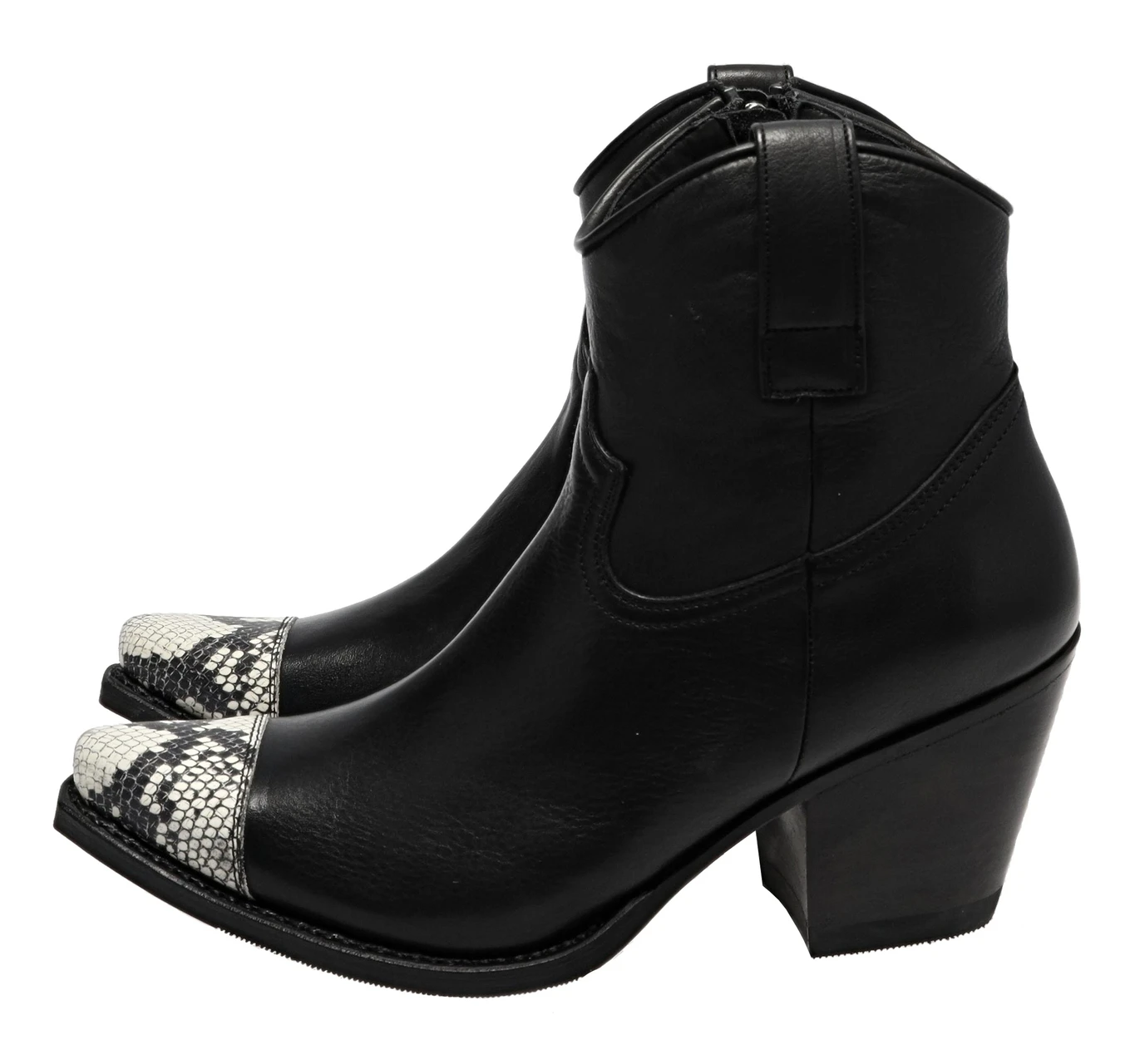 Sendra Boots 17329 Negro Blanco Damen Stiefelette - Schwarz Weiss 7 Sendra Boots 17329 Negro Blanco Damen Stiefelette - Schwarz Weiss – Bild 7