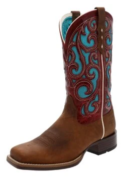 Ariat KARMA VENTEKK Damen Braun Westernreitstiefel